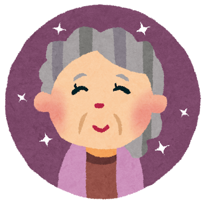 smiling grandmother